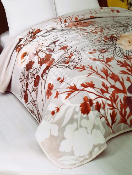 engros-patura astoria home pat dublu 220x240 lacasa microfibra model floral foarte pufoasa bej alb maro2 scaled 1