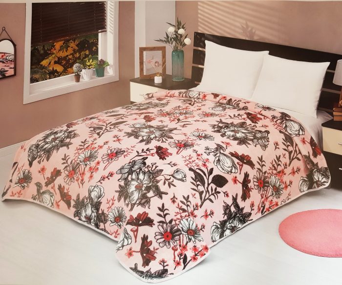 Patura Lacassa - Garden Rose, pentru pat dublu, dimensiunea 200x240 cm - imagine 4