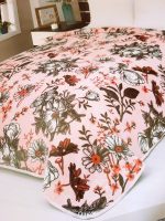 Patura Lacassa - Garden Rose, pentru pat dublu, dimensiunea 200x240 cm