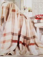 Patura Lacassa - White Chocolate, pentru pat dublu, dimensiunea 200x240 cm