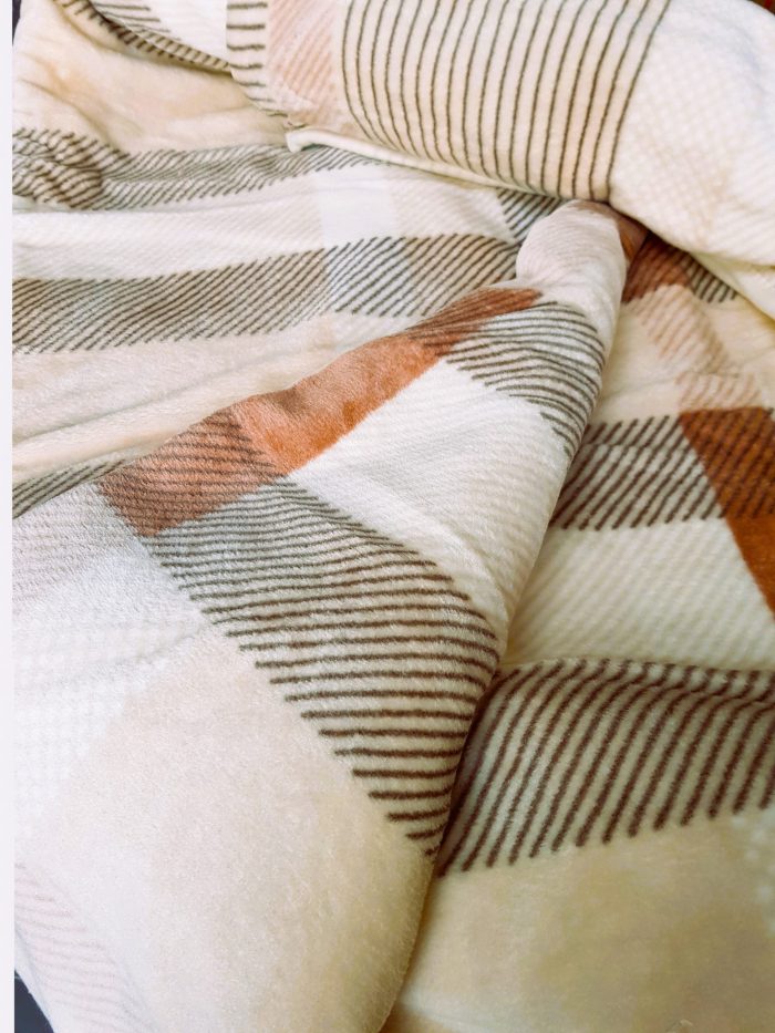 Patura Lacassa - White Chocolate, pentru pat dublu, dimensiunea 200x240 cm - imagine 5