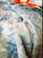 Patura Solana Soft - Blu Flowers, pentru pat dublu, dimensiunea 220x240 cm - imagine 6