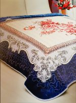 Patura Solana Soft - Royal Blu, pentru pat dublu, dimensiunea 220x240 cm