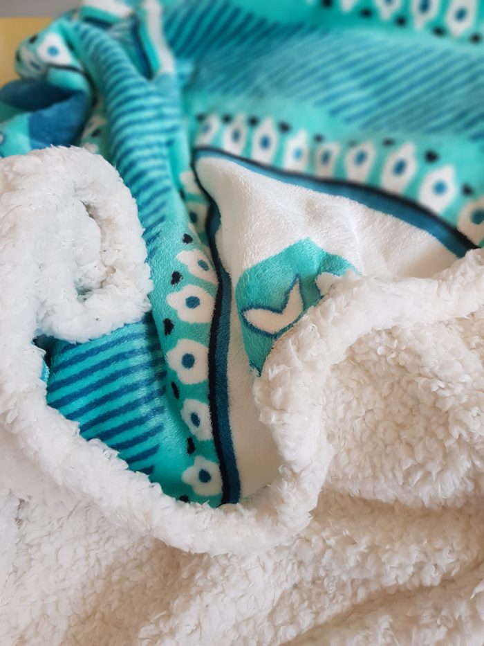 Patura dubla fleece cu blanita Best Cotton - Fluffy 01, dimensiunea 200x220 cm - imagine 2