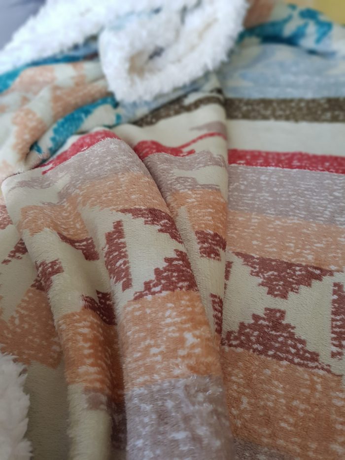 Patura dubla fleece cu blanita Best Cotton - Fluffy 02, dimensiunea 200x220 cm - imagine 3