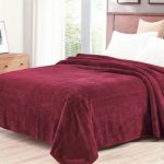 Cuvertura Soft Cocolino - Gofre, dimensiune 220x240 cm,100% microfibra, bordeaux - imagine 2