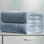 Cuvertura Soft Cocolino - Gofre, dimensiune 220x240 cm,100% microfibra, gri fume