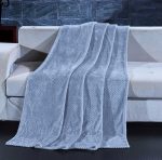 Cuvertura Soft Cocolino - Gofre, dimensiune 220x240 cm,100% microfibra, gri fume - imagine 2