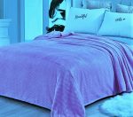 Cuvertura Soft Cocolino - Gofre, dimensiune 220x240 cm,100% microfibra, lila - imagine 3