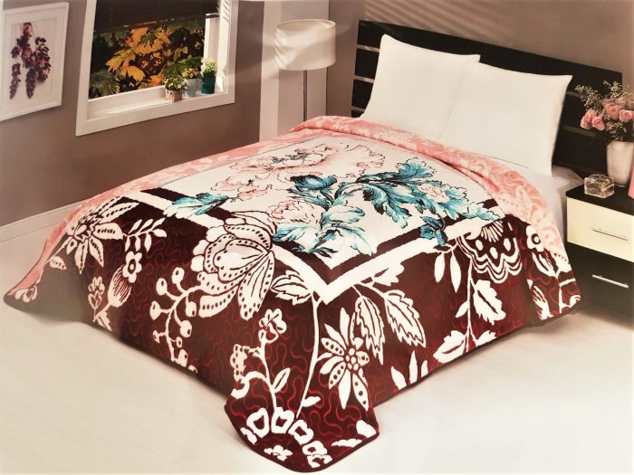 Patura Solana Soft- Chocolate, pentru pat dublu, dimensiunea 220x240 cm - imagine 3
