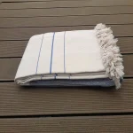 Cuvertura Old Fashion pentru pat dublu, dimensiunea 200x220 cm, 100% bumbac, cu ciucuri - 03 - imagine 2