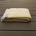 Cuvertura Old Fashion pentru pat dublu, dimensiunea 200x220 cm, 100% bumbac, cu ciucuri - 04 - imagine 4