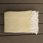 Cuvertura Old Fashion pentru pat dublu, dimensiunea 200x220 cm, 100% bumbac, cu ciucuri - 04 - imagine 3