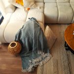 Cuvertura Old Fashion pentru pat dublu, dimensiunea 220x240 cm, 100% bumbac, verde cu ciucuri - 17 - imagine 2