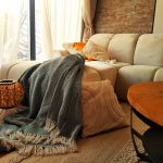 Cuvertura Old Fashion pentru pat dublu, dimensiunea 220x240 cm, 100% bumbac, verde cu ciucuri - 17