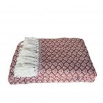 Cuvertura Old Fashion pentru pat dublu, 100% bumbac, ceramic cu ciucuri - 10 - imagine 5