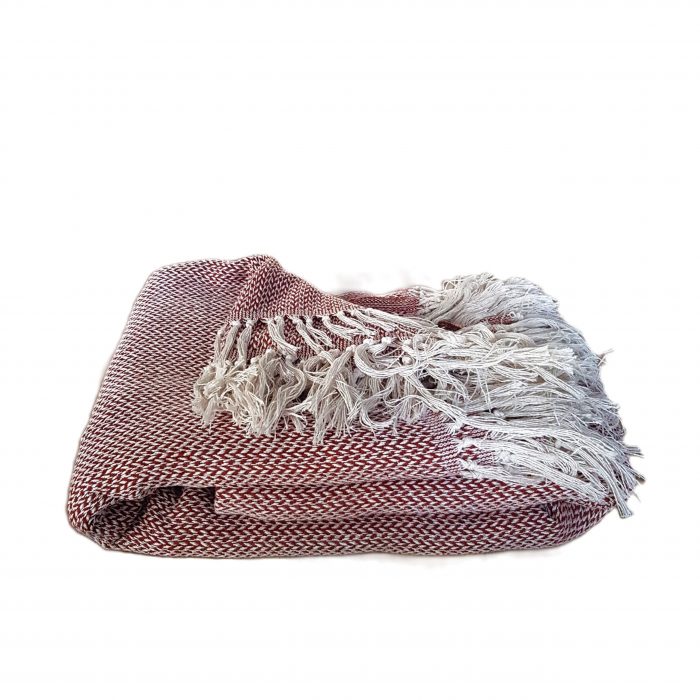 Cuvertura Old Fashion pentru pat dublu, dimensiunea 220x240 cm, 100% bumbac, ceramic cu ciucuri - 21 - imagine 5