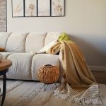 Cuvertura Old Fashion pentru pat dublu, dimensiunea 220x240 cm, 100% bumbac, mustar cu ciucuri - 16 - imagine 2