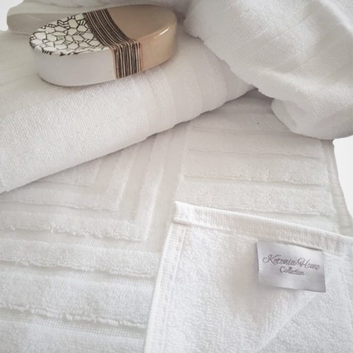 Pachet 3 prosoape Best Cotton Waves 3 - pentru picioare - 100% Bumbac, 50x70 cm, alb, 500g/mp - imagine 7