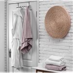 Halat de baie cu guler, unisex, Best Cotton Hotel- prosop, 100% bumbac, alb, - imagine 2