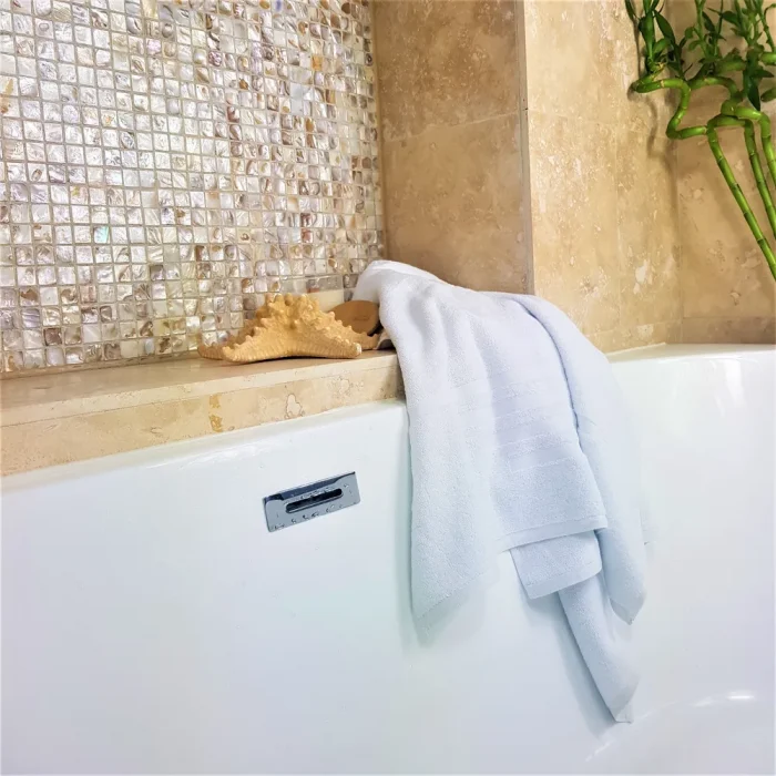 Prosop baie Best Cotton - Alva-Spa1, 100% bumbac, alb - imagine 10