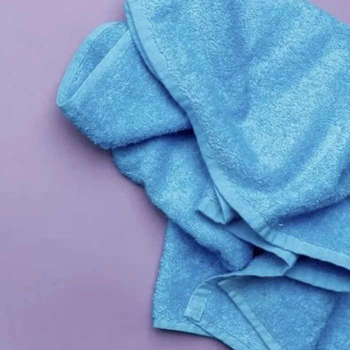 Prosop Best Cotton - uni, 100% bumbac, bleu - imagine 2