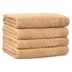 Prosop baie Greek Border Jacquard - 100% Bumbac, 500g/mp, cappuccino