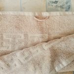 Prosop baie Greek Border Jacquard - 100% Bumbac, 500g/mp, cappuccino - imagine 7