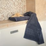 Prosop baie Greek Border Jacquard - 100% Bumbac, 500g/mp, gri antracit - imagine 7