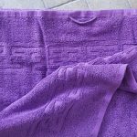 Prosop baie Greek Border Jacquard - 100% Bumbac, 500g/mp, mov - imagine 5