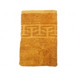 Prosop baie Greek Border Jacquard - 100% Bumbac, 500g/mp, mustar - imagine 4