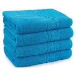 Prosop baie Greek Border Jacquard - 100% Bumbac, 500g/mp, turquoise