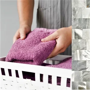 engros Pachet 2 prosoape baie Best Cotton - 100% bumbac, 50x90 cm, mov cu perle 23 engros-lazy