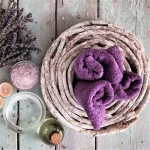 Prosop Best Cotton - uni, 100% bumbac, mov - imagine 3