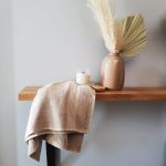 Prosop baie Rise Jacquard - 100% Bumbac, 500g/mp, bej - imagine 7