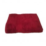 Prosop baie Rise Jacquard - 100% Bumbac, 500g/mp, bordo - imagine 2