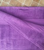 Prosop baie Rise Jacquard - 100% Bumbac, 500g/mp, mov - imagine 2