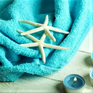 engros Pachet 2 prosoape baie Best Cotton - 100% bumbac, 50x90 cm, mov cu perle 25 engros-lazy