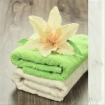 Prosop Best Cotton - uni, 100% bumbac, verde - imagine 3