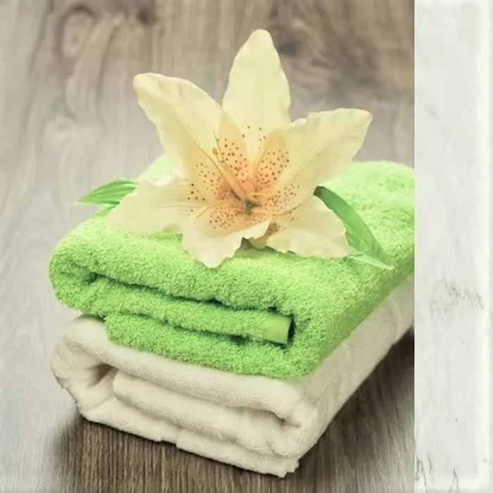 Prosop Best Cotton - uni, 100% bumbac, verde - imagine 3