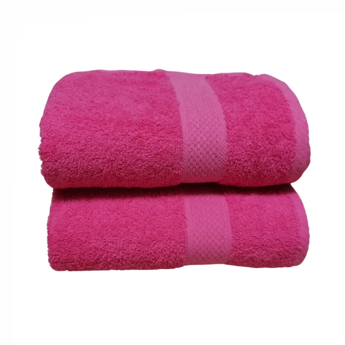 Prosop Best Cotton - Pastel uni, 100% Bumbac, fuxia - imagine 5