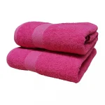 Prosop Best Cotton - Pastel uni, 100% Bumbac, fuxia