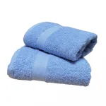 Prosop Best Cotton - Pastel uni, 100% Bumbac, bleu - imagine 2