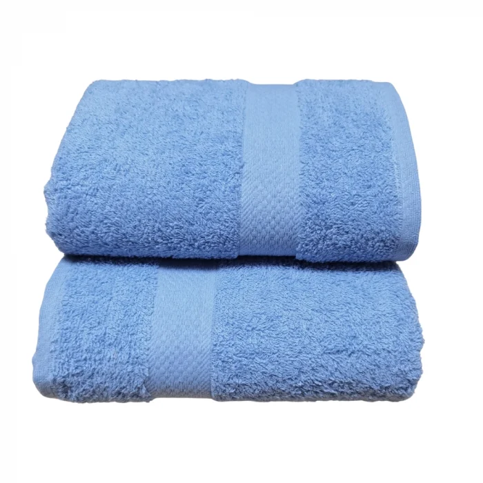 Prosop Best Cotton - Pastel uni, 100% Bumbac, bleu - imagine 3