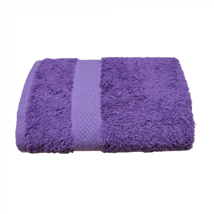 Prosop Best Cotton - Pastel uni, 100% Bumbac, mov - imagine 2