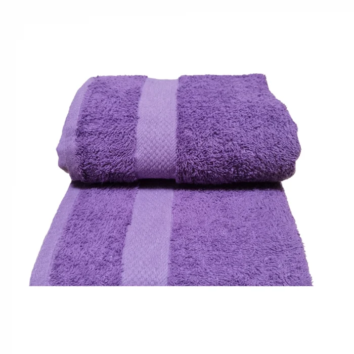 Prosop Best Cotton - Pastel uni, 100% Bumbac, mov - imagine 3