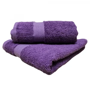 engros Pachet 2 prosoape baie Best Cotton - 100% bumbac, 50x90 cm, mov cu perle 12 engros-lazy