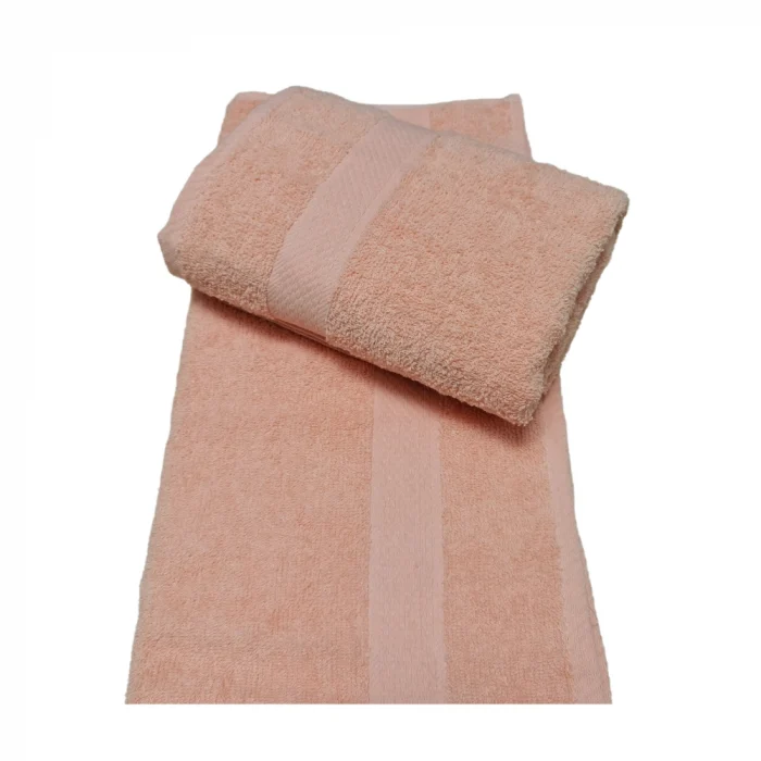 Prosop Best Cotton - Pastel uni, 100% Bumbac, piersica - imagine 3