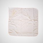 Prosop baie pentru bebelus, 80x80 cm, 100% bumbac, broderie puisori - imagine 5