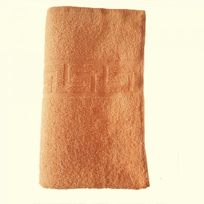 Prosop Best Cotton Greek Border color - 70% Bumbac, 30% poliester, 450g/mp , orange - imagine 5